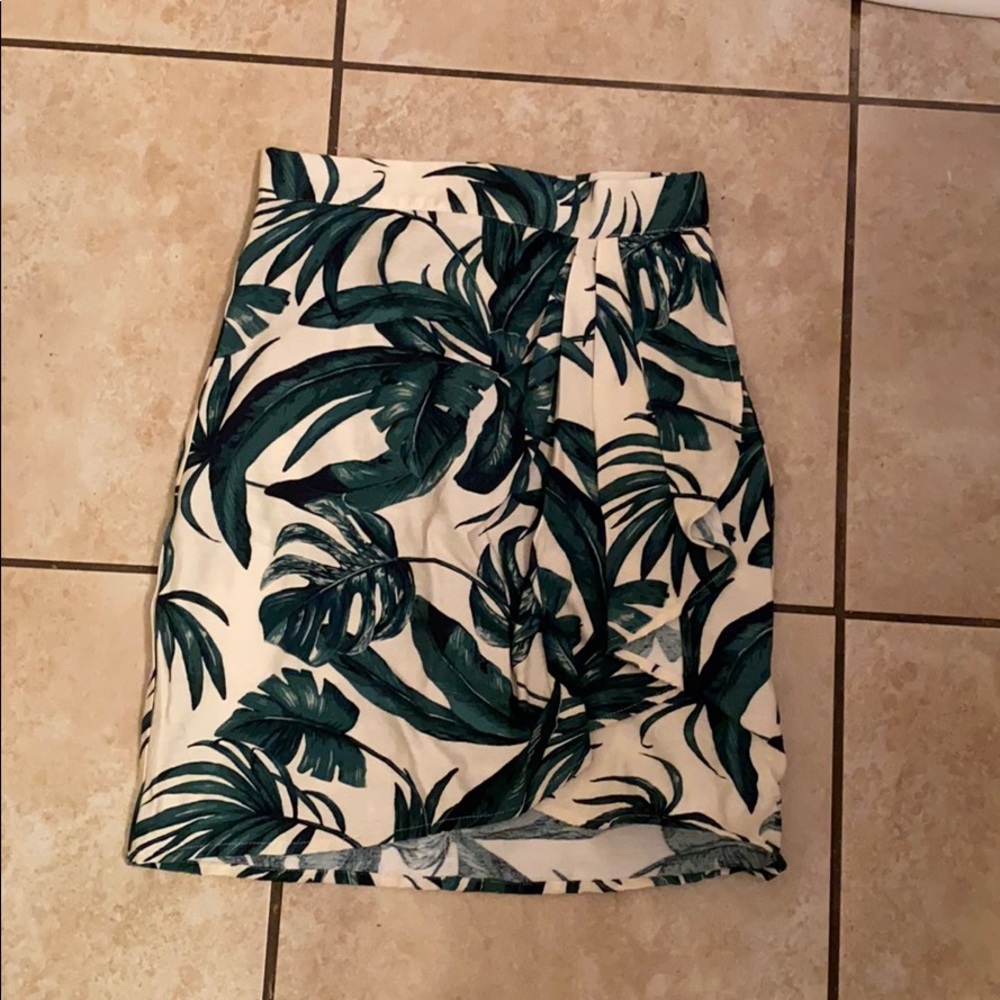 Jungle print skirt